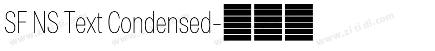 SF NS Text Condensed字体转换